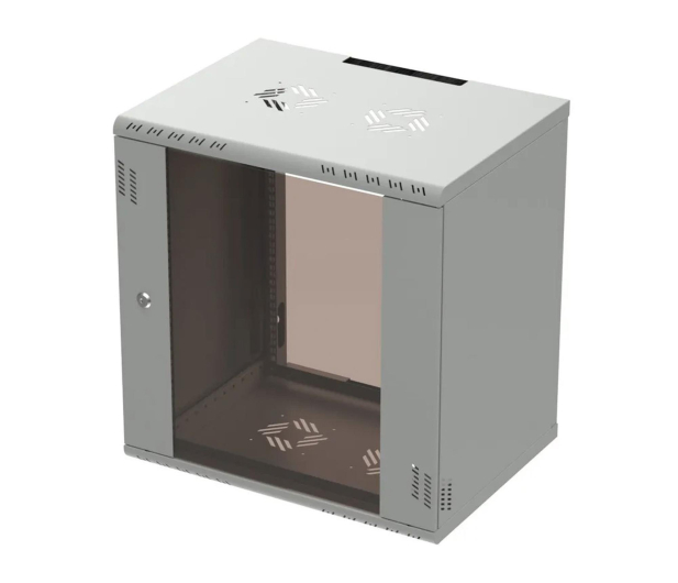 ExtraLink  Wisząca 19" 12U 600x450mm Premium jednosekcyjna (szara) - 1323244 - zdjęcie 2